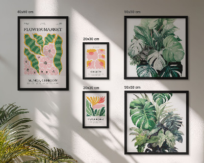 Tableau de décoration murale Motifs végétaux, fleurs bohèmes