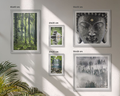 Lot de tableaux encadrés Thèmes zen relaxants liés à la nature
