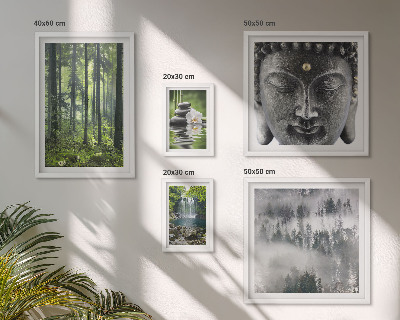 Lot de tableaux encadrés Thèmes zen relaxants liés à la nature