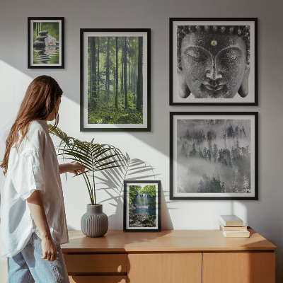 Lot de tableaux encadrés Thèmes zen relaxants liés à la nature