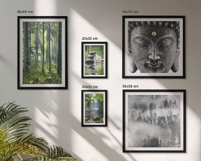 Lot de tableaux encadrés Thèmes zen relaxants liés à la nature