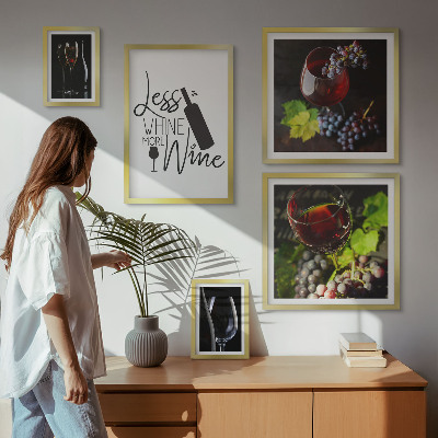 Ensemble de 5 tableaux Vins et accessoires élégants