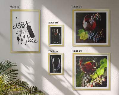 Ensemble de 5 tableaux Vins et accessoires élégants