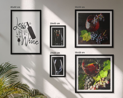 Ensemble de 5 tableaux Vins et accessoires élégants