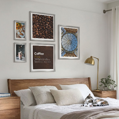 Tableau de décoration murale Douceurs au café style rustique