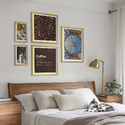 Tableau de décoration murale Douceurs au café style rustique