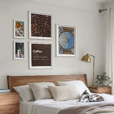 Tableau de décoration murale Douceurs au café style rustique