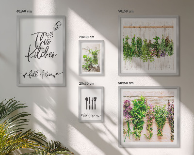 Lot de tableaux encadrés Inspirations rustiques à base de plantes