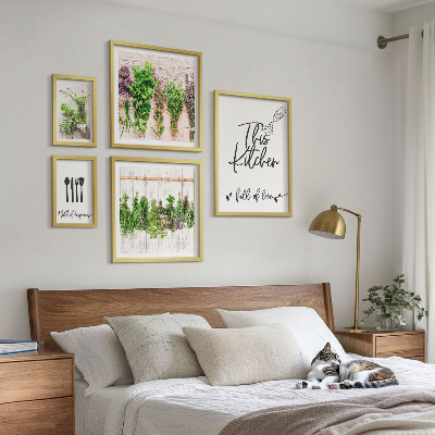 Lot de tableaux encadrés Inspirations rustiques à base de plantes