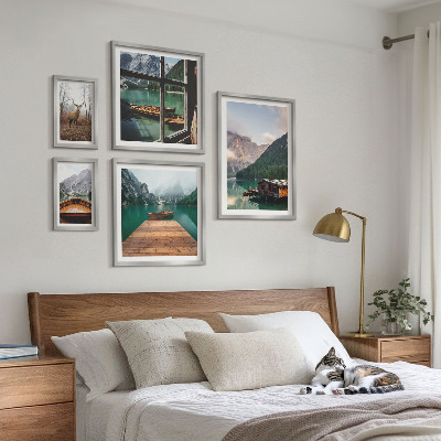 Tableau de décoration murale Paysages de montagne avec des lacs