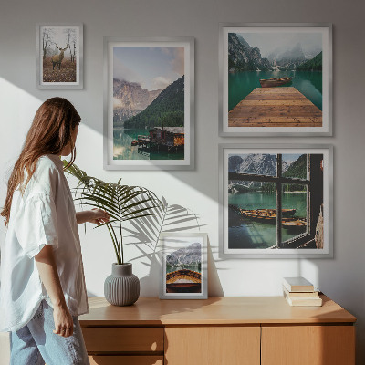 Tableau de décoration murale Paysages de montagne avec des lacs