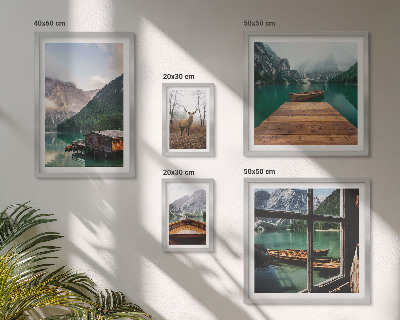 Tableau de décoration murale Paysages de montagne avec des lacs