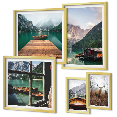 Tableau de décoration murale Paysages de montagne avec des lacs