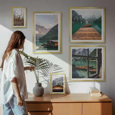 Tableau de décoration murale Paysages de montagne avec des lacs