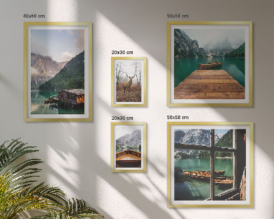 Tableau de décoration murale Paysages de montagne avec des lacs