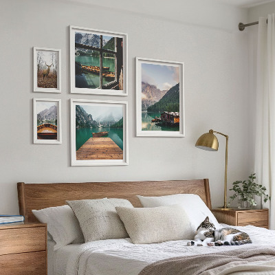 Tableau de décoration murale Paysages de montagne avec des lacs