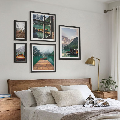 Tableau de décoration murale Paysages de montagne avec des lacs