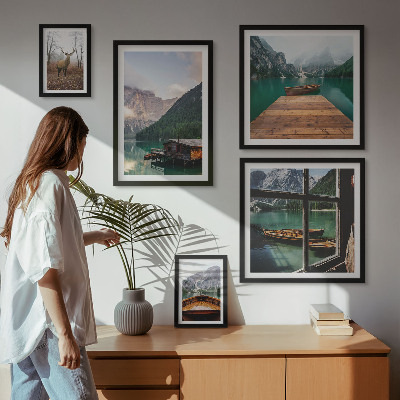 Tableau de décoration murale Paysages de montagne avec des lacs
