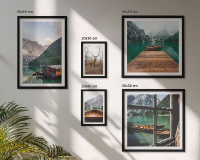 Tableau de décoration murale Paysages de montagne avec des lacs