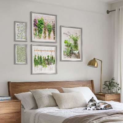 Lot de tableaux encadrés Inspirations de décoration à base de plantes