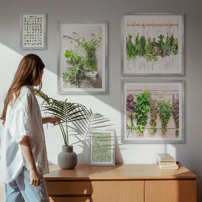Lot de tableaux encadrés Inspirations de décoration à base de plantes