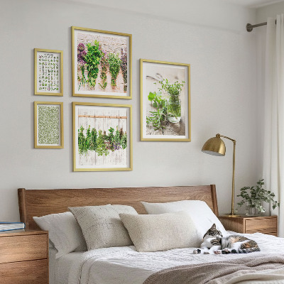 Lot de tableaux encadrés Inspirations de décoration à base de plantes