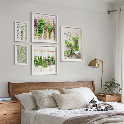 Lot de tableaux encadrés Inspirations de décoration à base de plantes