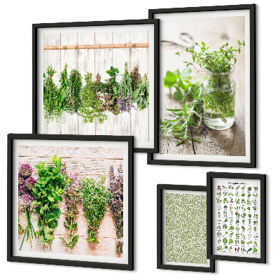 Lot de tableaux encadrés Inspirations de décoration à base de plantes