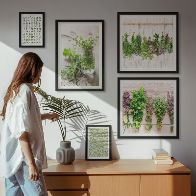 Lot de tableaux encadrés Inspirations de décoration à base de plantes