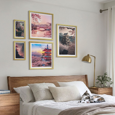 Tableau de décoration murale Paysages japonais avec des cerisiers