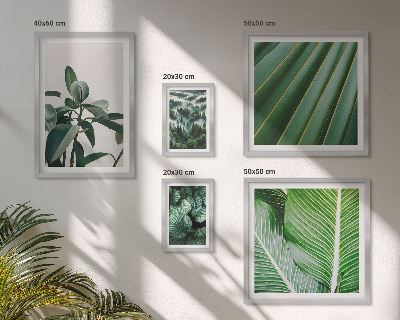 Ensemble de 5 tableaux Inspirations végétales tropicales