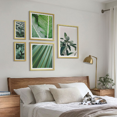 Ensemble de 5 tableaux Inspirations végétales tropicales