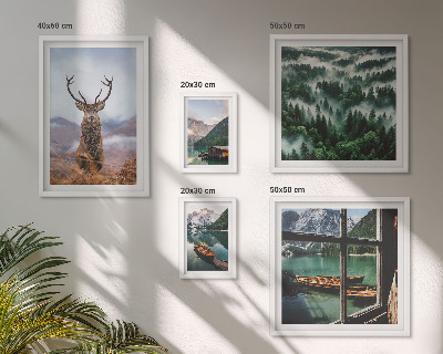 Tableau de décoration murale Nature animaux sauvages montagnes