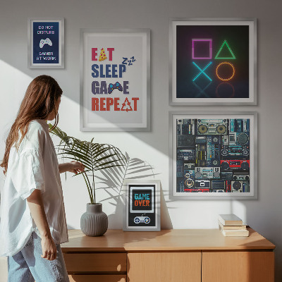 Ensemble de 5 tableaux Décorations élégantes pour gamers
