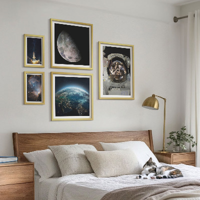 Lot de tableaux encadrés Les découvertes spatiales des astronautes