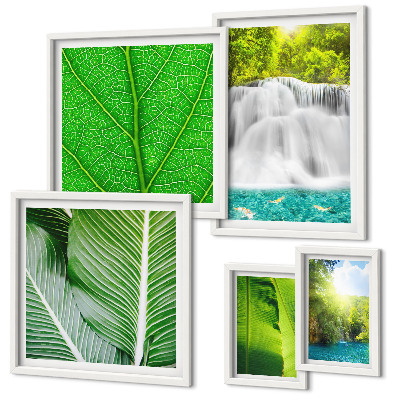 Tableau de décoration murale Cascades de palmiers tropicaux