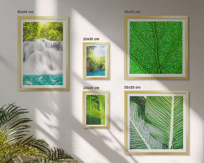 Tableau de décoration murale Cascades de palmiers tropicaux
