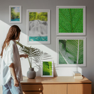 Tableau de décoration murale Cascades de palmiers tropicaux