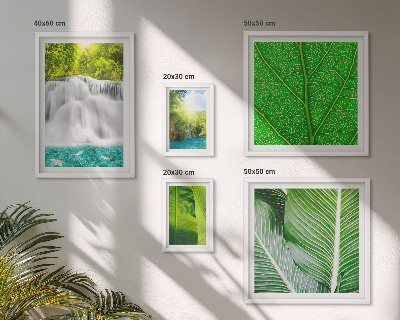 Tableau de décoration murale Cascades de palmiers tropicaux