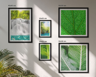 Tableau de décoration murale Cascades de palmiers tropicaux