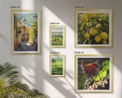 Tableau de décoration murale représentant les paysages enchanteurs de la Toscane