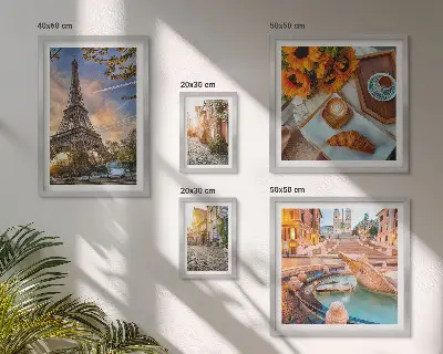Tableau de décoration murale vues atmosphériques de café