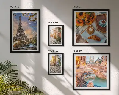 Tableau de décoration murale vues atmosphériques de café