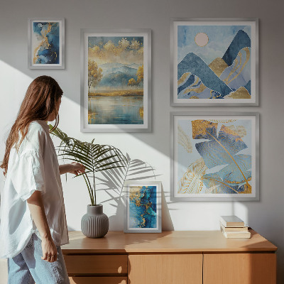 Tableau de décoration murale Paysages végétaux de montagne élégants