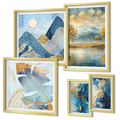 Tableau de décoration murale Paysages végétaux de montagne élégants