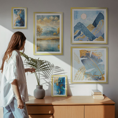 Tableau de décoration murale Paysages végétaux de montagne élégants