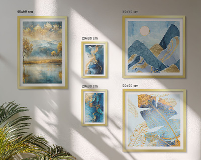 Tableau de décoration murale Paysages végétaux de montagne élégants