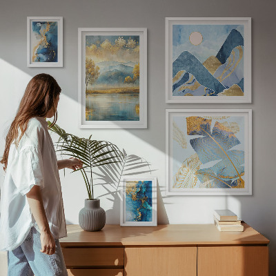 Tableau de décoration murale Paysages végétaux de montagne élégants