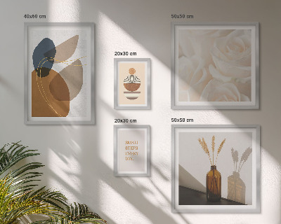 Lot de tableaux encadrés Décorations végétales bohèmes