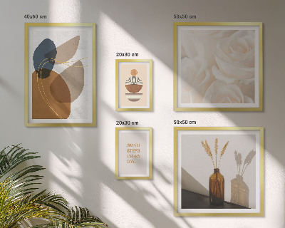 Lot de tableaux encadrés Décorations végétales bohèmes